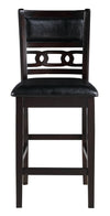 Majale Ebony PU 42 Inch Square 5pc Counter Height Set