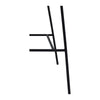 Konvade Black Fabric Bar Stool