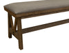 Chawl Loft Two Tone Gray Brown Bench