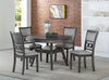 Majale Gray Round 5pc Dining Set