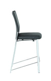 Mangewadi Black Motion Back Counter Height Stool