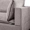 Badewadi Light Gray Fabric 7pc Sectional with Ottoman