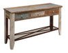 Amboli Antique 3 Drawer Sofa Table