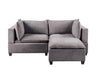 Badewadi Light Gray Fabric Sectional