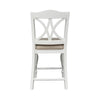 Borpadale 2 White Slat Back Counter Chairs
