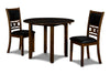 Majale Brown PU 42 Inch 5pc Drop Leaf Dining Set