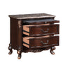 Adur Cherry Nightstand with Marble Top