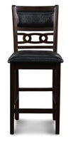 Majale Ebony PU 30 Inch 3pc Counter Height Set