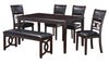 Majale Ebony PU 46 Inch Dining Bench