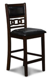 Majale Ebony PU 30 Inch 3pc Counter Height Set