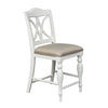 Borpadale 2 White Slat Back Counter Chairs