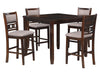 Majale Cherry 42 Inch Square 5pc Counter Height Set