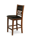 Majale Brown PU 30 Inch 3pc Counter Height Set