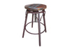 Amboli Antique Adjustable Swivel Stool