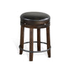 Alas 2 Dark Brown Wood Stools