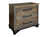 Chawl Loft Two Tone Gray Brown 3 Drawer Chest