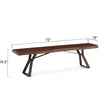 Donwade Brown 72 Inch Dining Bench