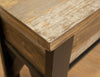 Chawl Loft Two Tone Brown Counter Height Sofa Table