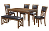 Majale Brown PU 46 Inch Dining Bench