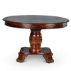 Mangnoor Cherry Gray Brown Top 5pc Dining Game Table Set
