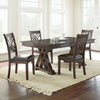 Mangoli Merlot Cherry 5pc Dining Room Set