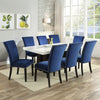 Kurundawad White Blue 9pc Dining Set