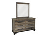 Chawl Loft Two Tone Gray Brown Mirror
