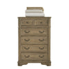 Asalaj Weathered Bisque 5 Drawer Chest