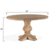 Kine Light Brown 54 Inch Round Dining Table