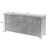 Chavhanwadi Charcoal 70 Inch Sideboard