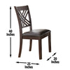 Mangoli Merlot Cherry 5pc Dining Room Set