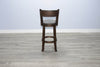 Alas Dark Brown 30 Inch Swivel Barstool