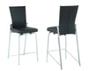 Mangewadi Black Motion Back Counter Height Stool
