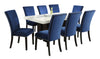 Kurundawad White Blue 9pc Dining Set