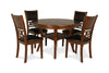 Majale Brown Round 5pc Dining Set