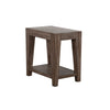 Ghanawade Light Brown Wood Chair Side Table