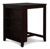 Majale Ebony PU 30 Inch 3pc Counter Height Set