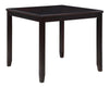 Majale Ebony PU 42 Inch Square 5pc Counter Height Set