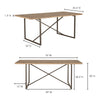 Dhamapur Natural Rectangle Dining Table