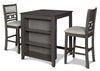 Majale Gray 30 Inch 3pc Counter Height Set