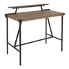 Injoli Black Brown Bamboo Counter Table