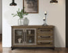 Chawl Loft Two Tone Gray Brown 3 Drawer Buffet