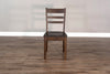 Alas 2 Classic Dark Brown Ladder Back Chairs