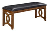 Majale Brown PU 46 Inch Dining Bench