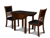 Majale Brown PU 42 Inch 5pc Drop Leaf Dining Set
