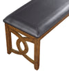 Majale Brown PU 46 Inch Dining Bench