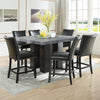 Kurundawad Gray Black 7pc Counter Height Set