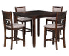 Majale Cherry 42 Inch Square 5pc Counter Height Set