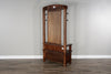 Mandukali Dark Brown Storage Hall Tree