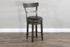 Alas 2 Dark Brown 24 Inch Swivel Barstools